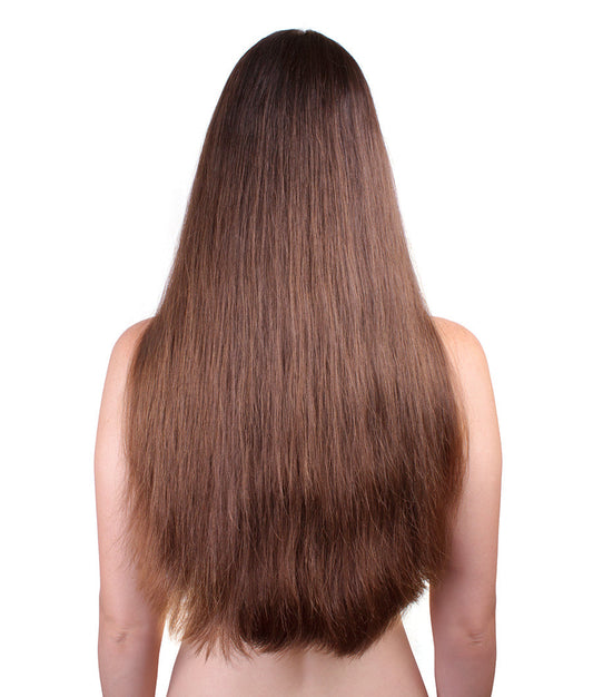 Long Hair Golden Brown Wig